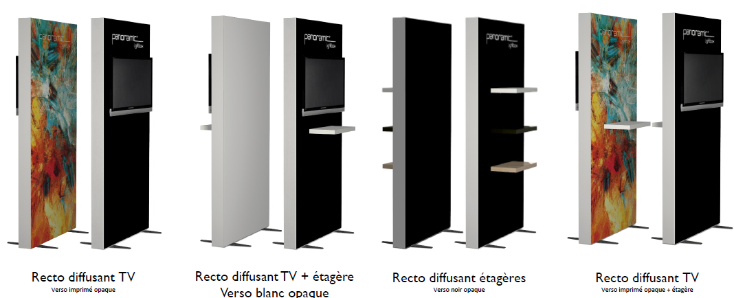 caissons lumineux stand